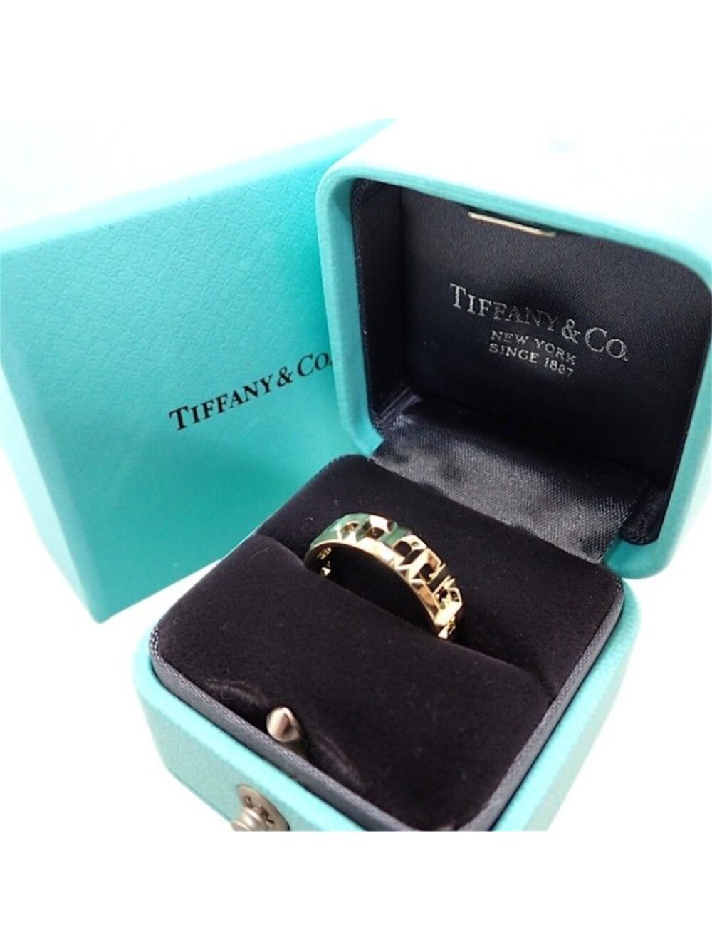 Tiffany & Co T True Wide Ring 18k Yellow Gold